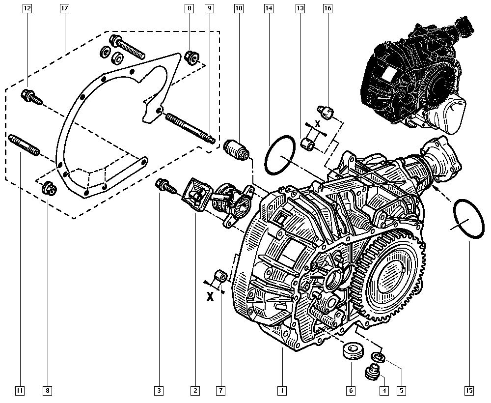 RENAULT 77 00 107 635 - Centrālais izslēdzējmehānisms, Sajūgs autodraugiem.lv