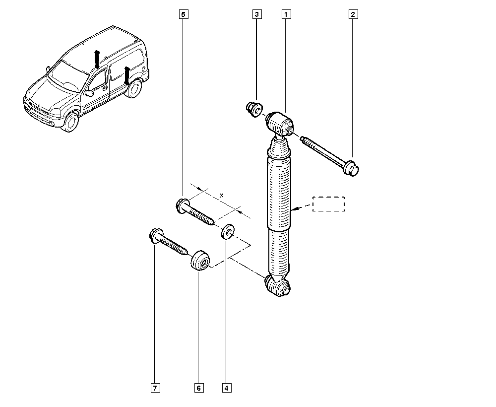RENAULT TRUCKS 8200675680 - Amortizators autodraugiem.lv