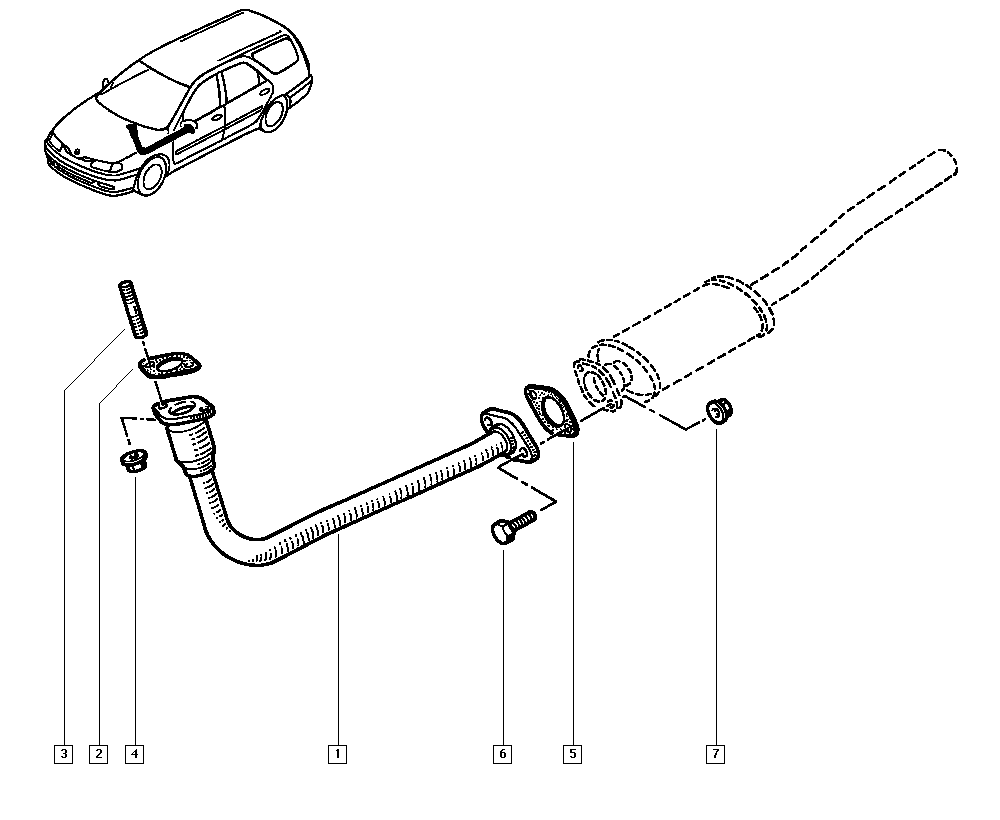 DACIA 7700836094 - GASKET EXHAUST ME autodraugiem.lv