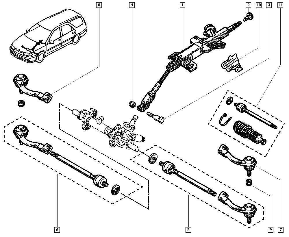 RENAULT TRUCKS 6000 022 737 - Stūres šķērsstiepņa uzgalis autodraugiem.lv