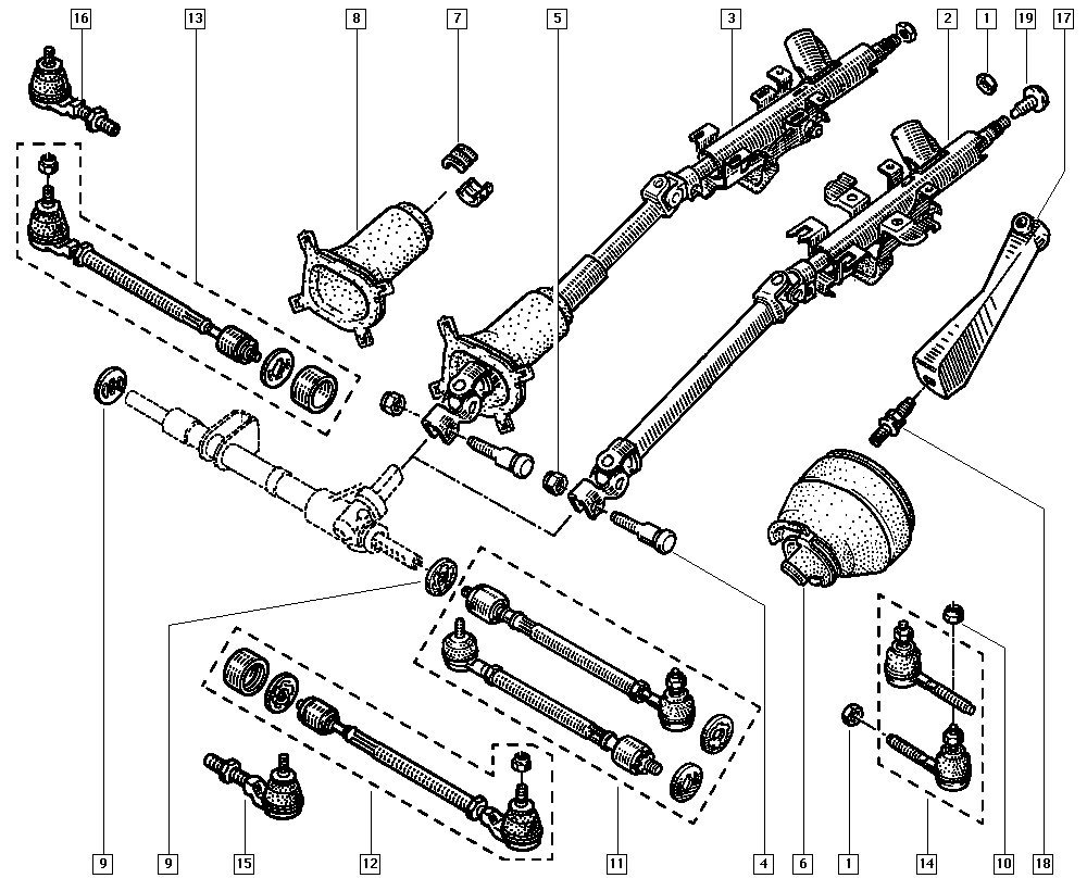 RENAULT TRUCKS 60 00 030 047 - Stūres šķērsstiepņa uzgalis autodraugiem.lv