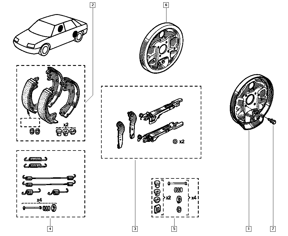 RENAULT 7701349780 - Bremžu loku komplekts autodraugiem.lv