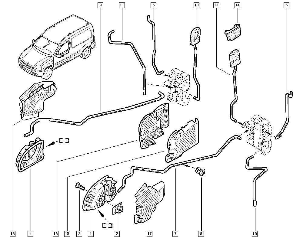 NISSAN 8200285840 - Durvju rokturis autodraugiem.lv