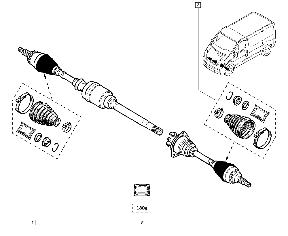 RENAULT TRUCKS 77 01 473 176 - Putekļusargs, Piedziņas vārpsta autodraugiem.lv