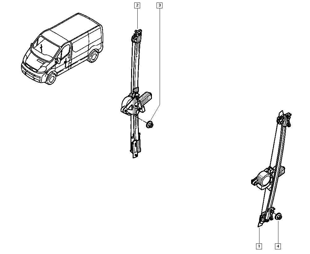 NISSAN 7700311820 - Stikla pacelšanas mehānisms autodraugiem.lv