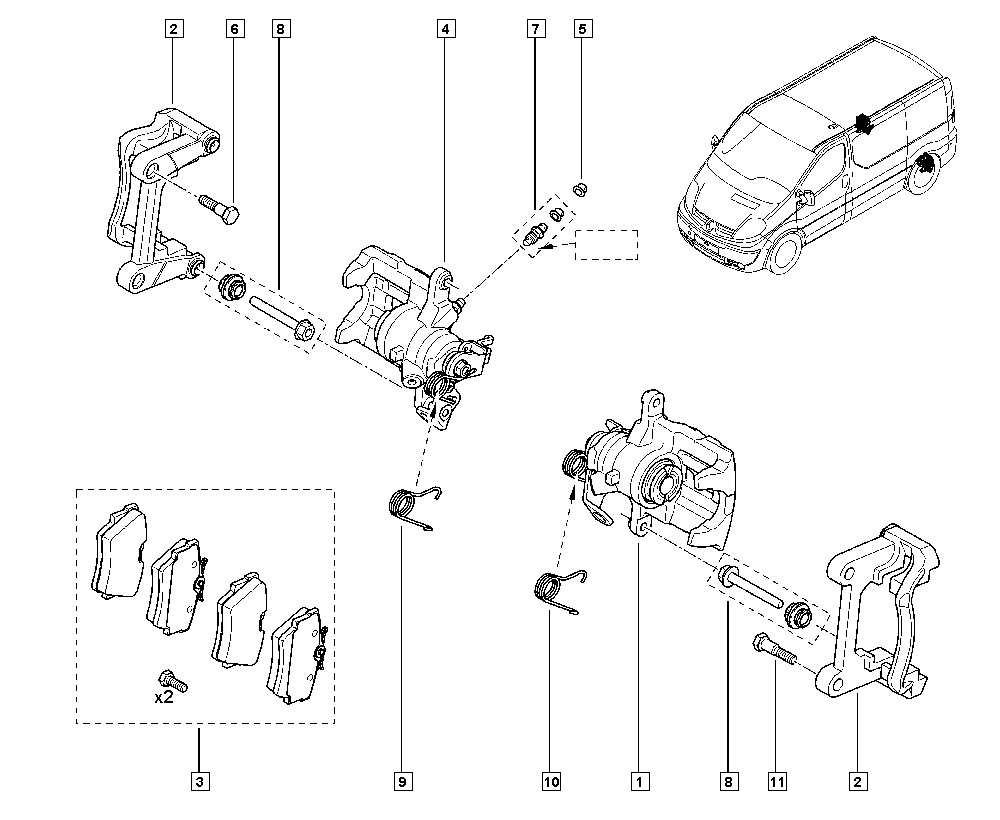 NISSAN 77010-54772 - Bremžu uzliku kompl., Disku bremzes autodraugiem.lv