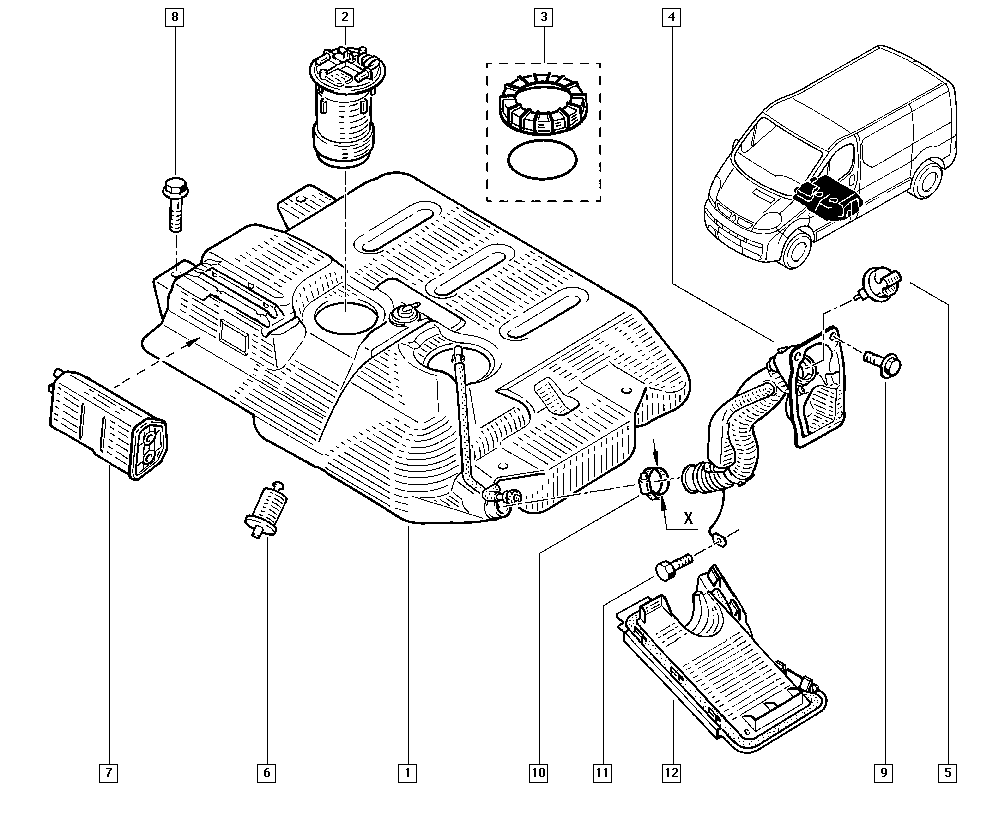 RENAULT 8200084183 - Degvielas sūkņa modulis autodraugiem.lv