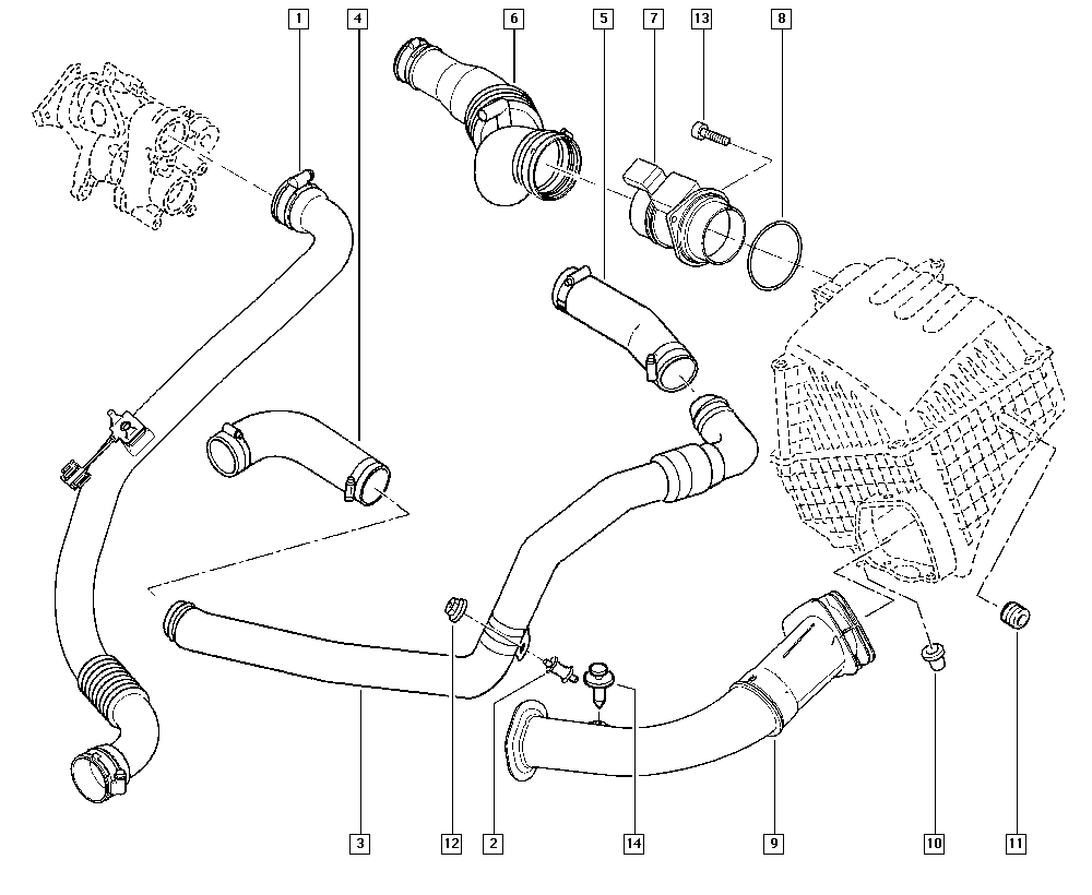 NISSAN 7700314057 - Gaisa masas mērītājs autodraugiem.lv