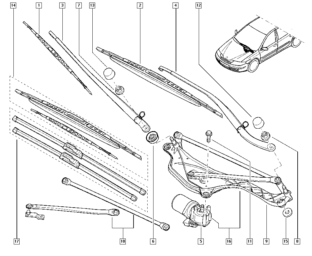 RENAULT 7711219445 - Stikla tīrītāja slotiņa autodraugiem.lv