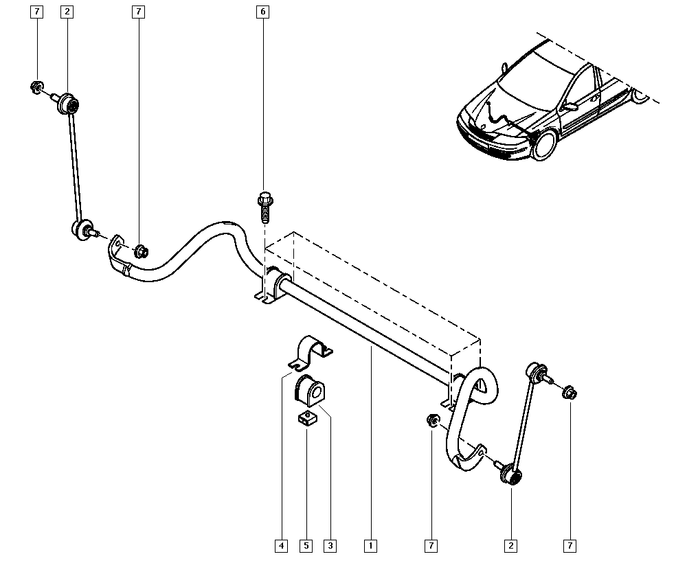 DACIA 8200272594 - Bukse, Stabilizators autodraugiem.lv