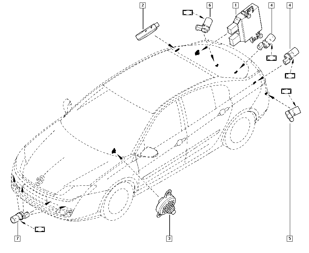 RENAULT TRUCKS 28 44 221 46R - Devējs, Parkošanās palīgsistēma autodraugiem.lv