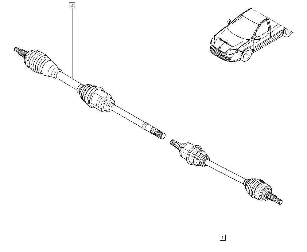 RENAULT TRUCKS 8200934677 - Piedziņas vārpsta autodraugiem.lv