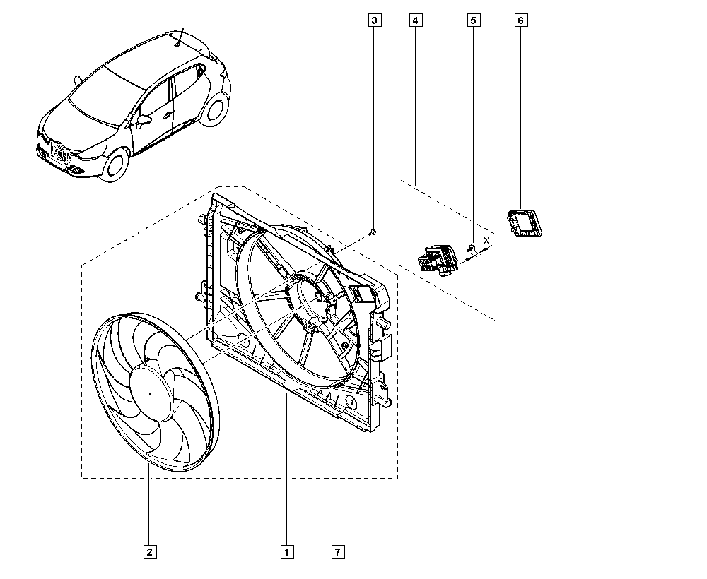 NISSAN 214753416R - Ventilators, Motora dzesēšanas sistēma autodraugiem.lv