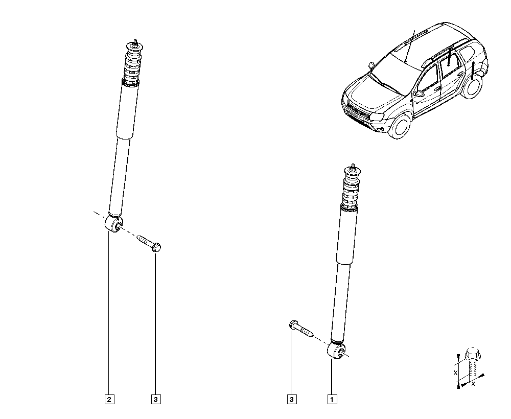 RENAULT 56 21 050 43R - Amortizators autodraugiem.lv