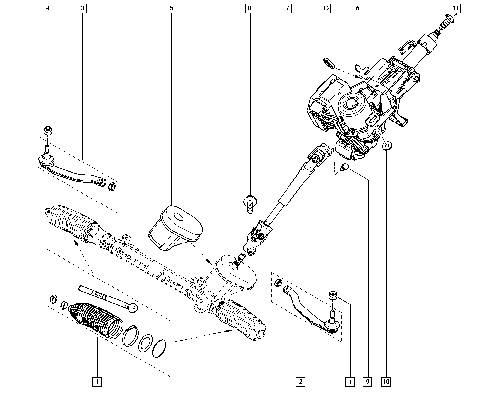 DACIA 4852 156 12R - Aksiālais šarnīrs, Stūres šķērsstiepnis autodraugiem.lv