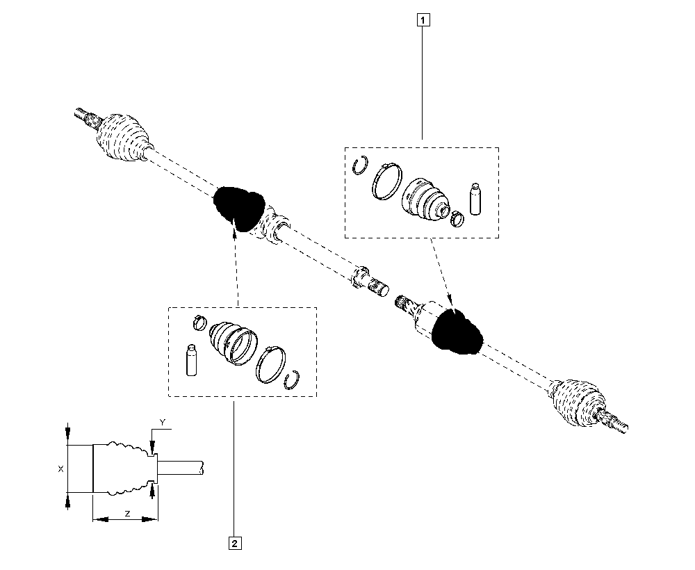 RENAULT 7701209472 - Putekļusargs, Piedziņas vārpsta autodraugiem.lv