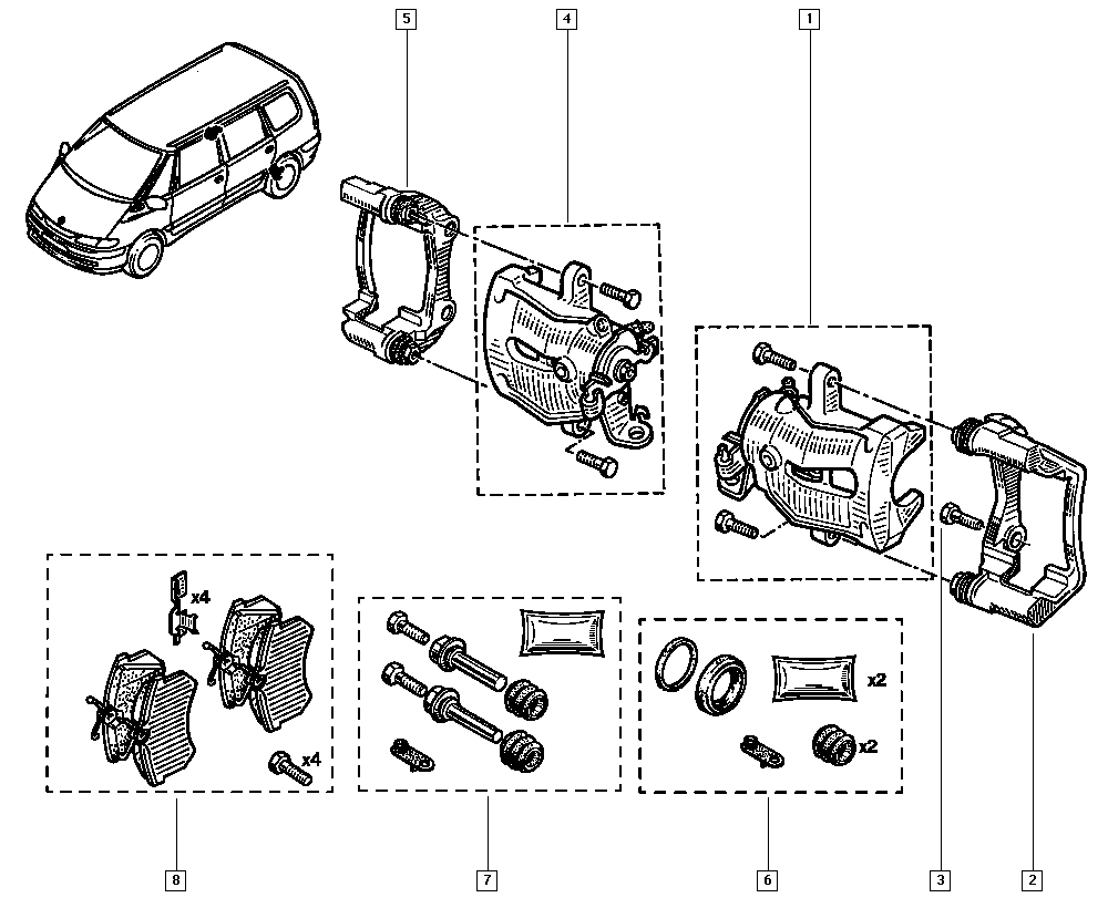 VW 6025371650 - Bremžu uzliku kompl., Disku bremzes autodraugiem.lv