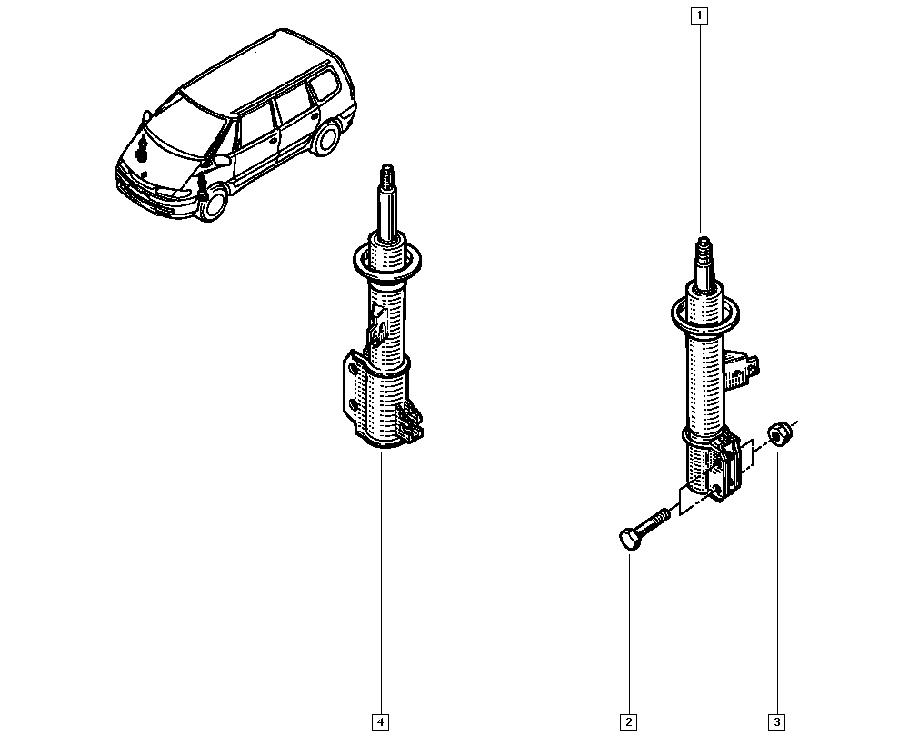 RENAULT 60 25 303 091 - Amortizators autodraugiem.lv