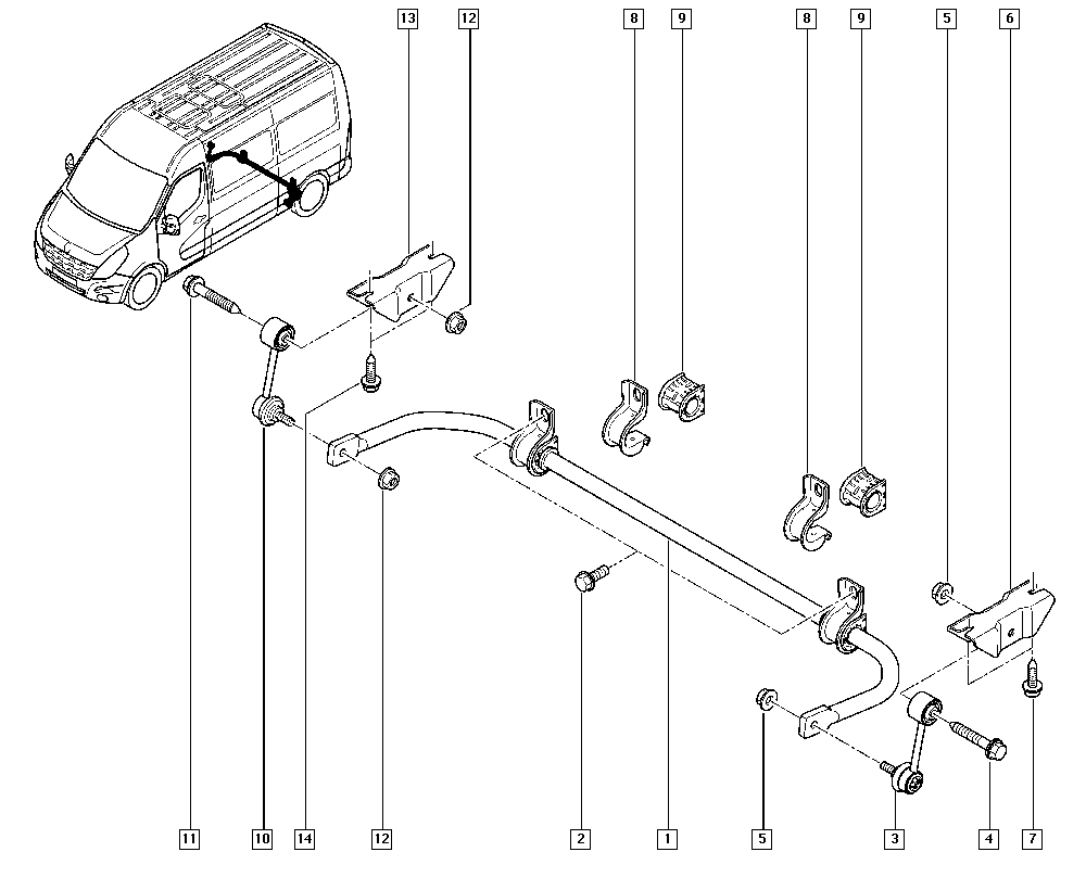 Opel 551100019R - Stiepnis / Atsaite, Stabilizators autodraugiem.lv