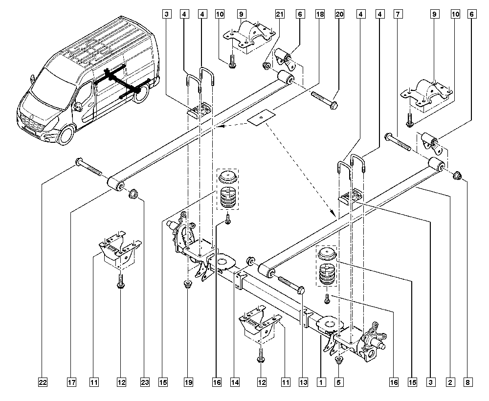 RENAULT 82 00 796 086 - Piekare, Lokšņu atspere autodraugiem.lv