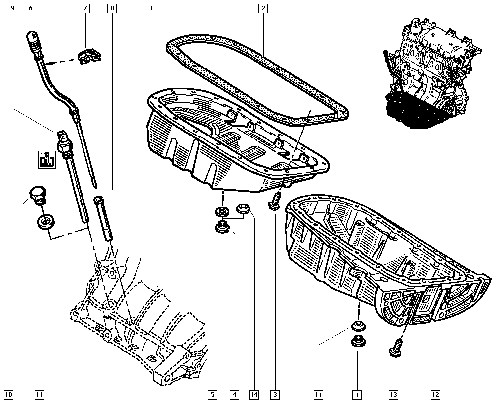 RENAULT 77 00 866 465 - Blīve, Eļļas vācele autodraugiem.lv