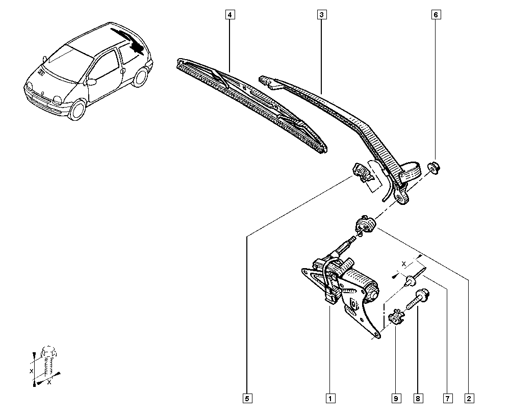 RENAULT 77 11 130 029 - Stikla tīrītāja slotiņa autodraugiem.lv