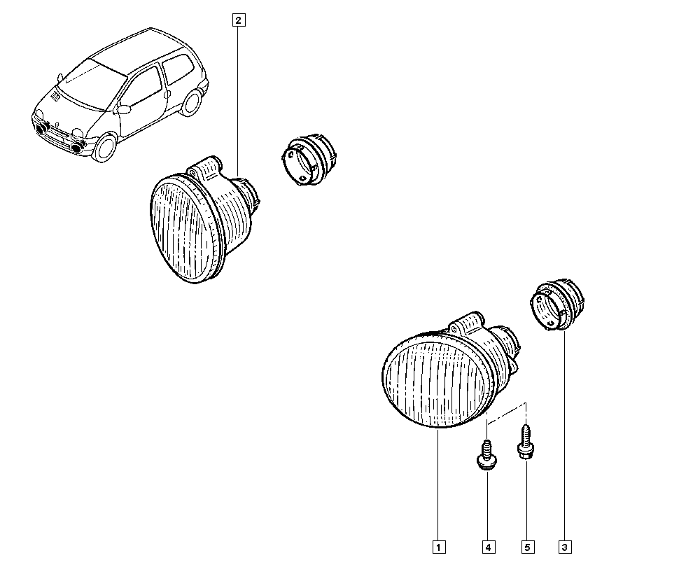 NISSAN 7701045718 - Miglas lukturis autodraugiem.lv