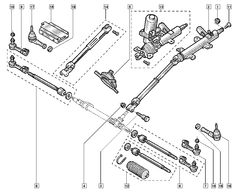 DACIA 7701473498 - Remkomplekts, Stūres šķērsstiepņa šarnīrs autodraugiem.lv