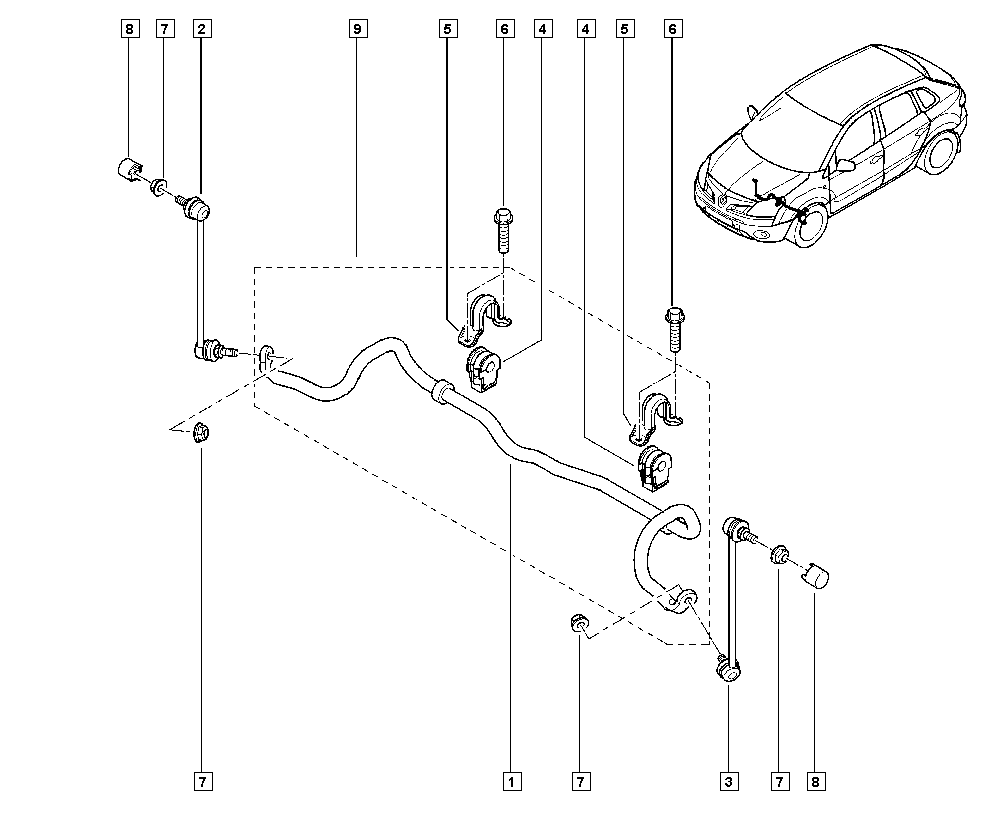 NISSAN 54618-4CB0A - Stiepnis / Atsaite, Stabilizators autodraugiem.lv