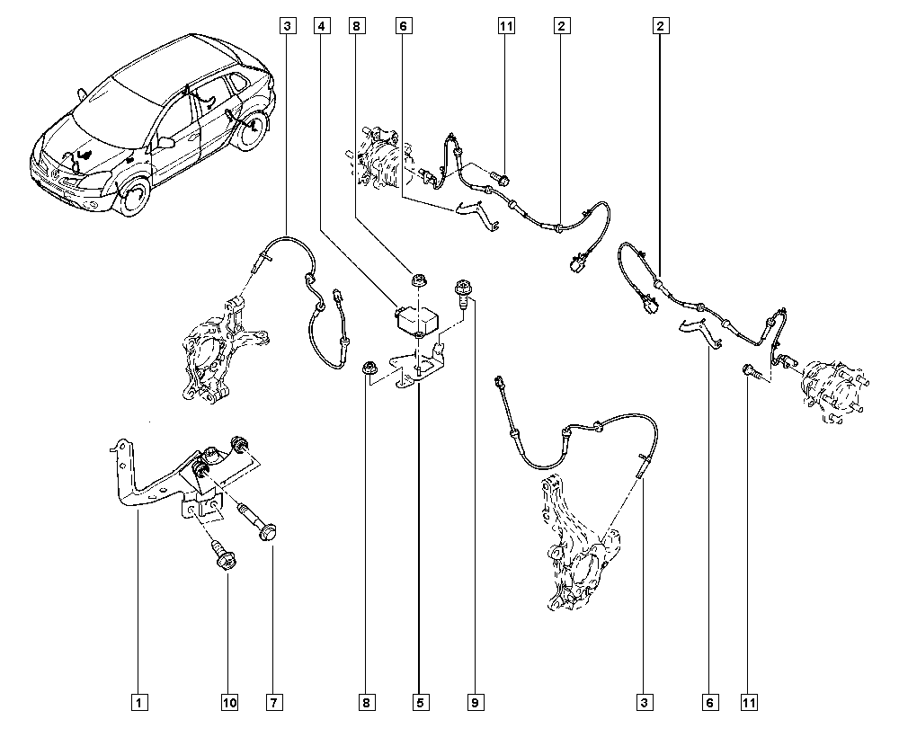 RENAULT 4795 034 71R - Devējs, Riteņu griešanās ātrums autodraugiem.lv