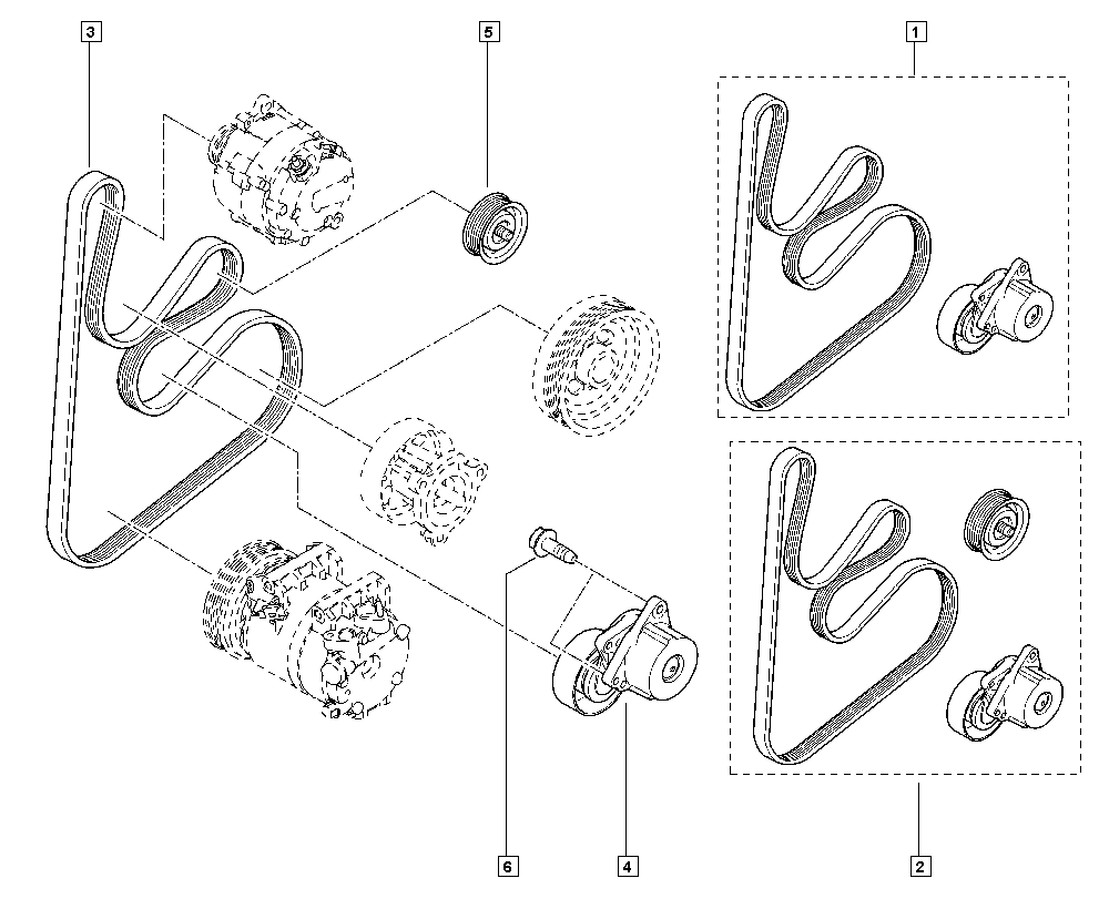 RENAULT 11 95 5JA 00C - Parazīt / Vadrullītis, Ķīļrievu siksna autodraugiem.lv