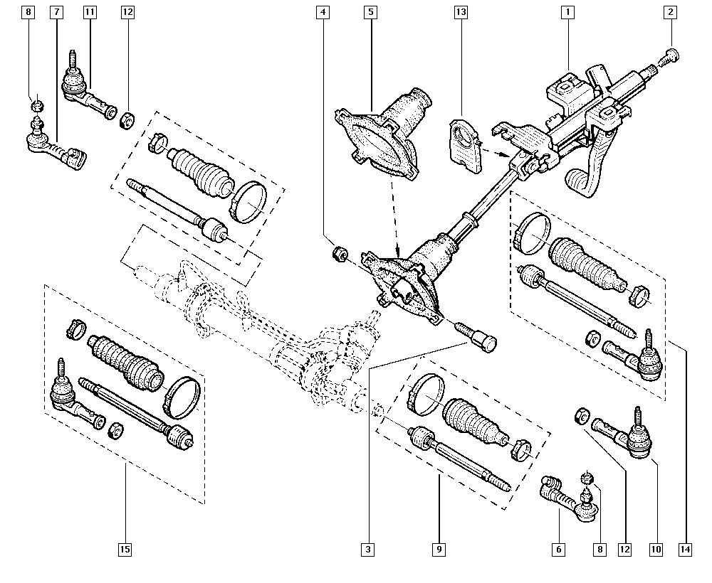 DACIA 7701047813 - Stūres šķērsstiepņa uzgalis autodraugiem.lv