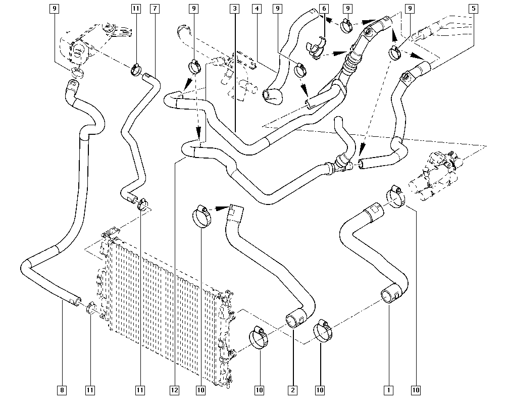 RENAULT 8200335740 - Radiatora cauruļvads autodraugiem.lv