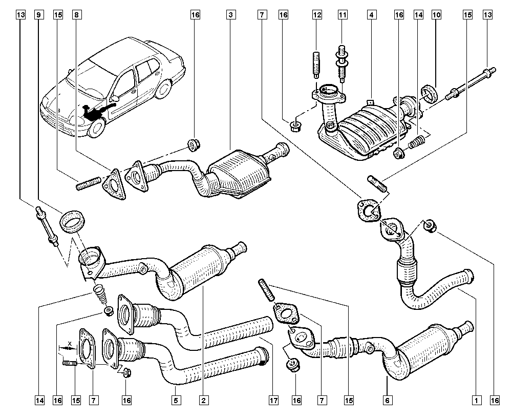 RENAULT 7700435258 - Katalizators autodraugiem.lv