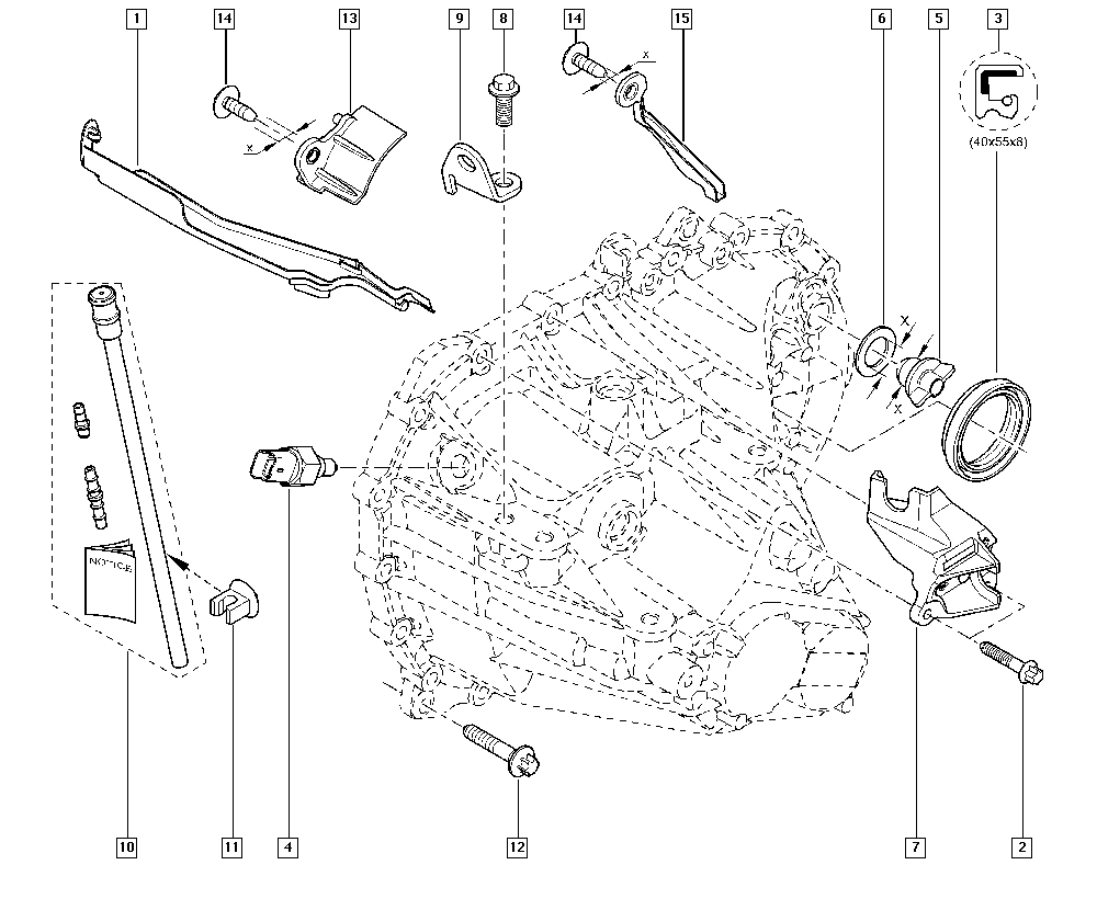 RENAULT 82 00 177 718 - Slēdzis, Atpakaļgaitas signāla lukturis autodraugiem.lv