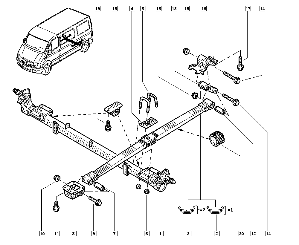 RENAULT TRUCKS 82 00 024 454 - Bukse, Lāgu atspere autodraugiem.lv