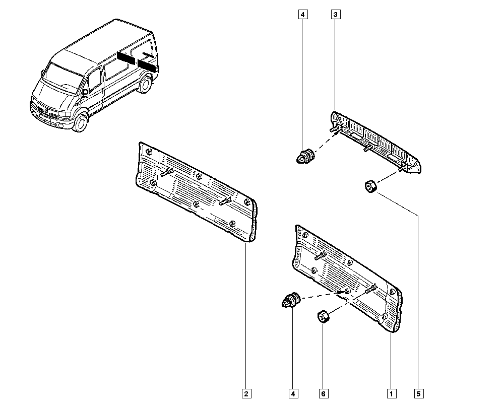 Mercedes-Benz 8200653837 - Apdare / Aizsarguzlika, Durvis autodraugiem.lv