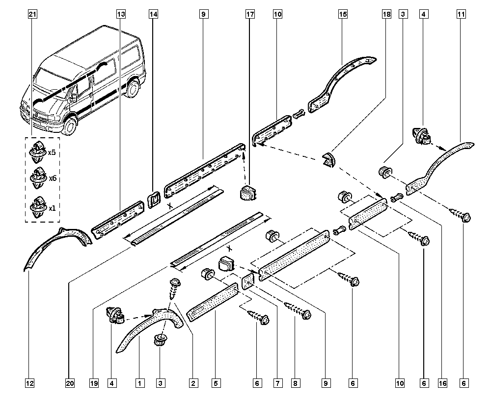 RENAULT 7701470779 - Moldings / aizsarguzlika autodraugiem.lv