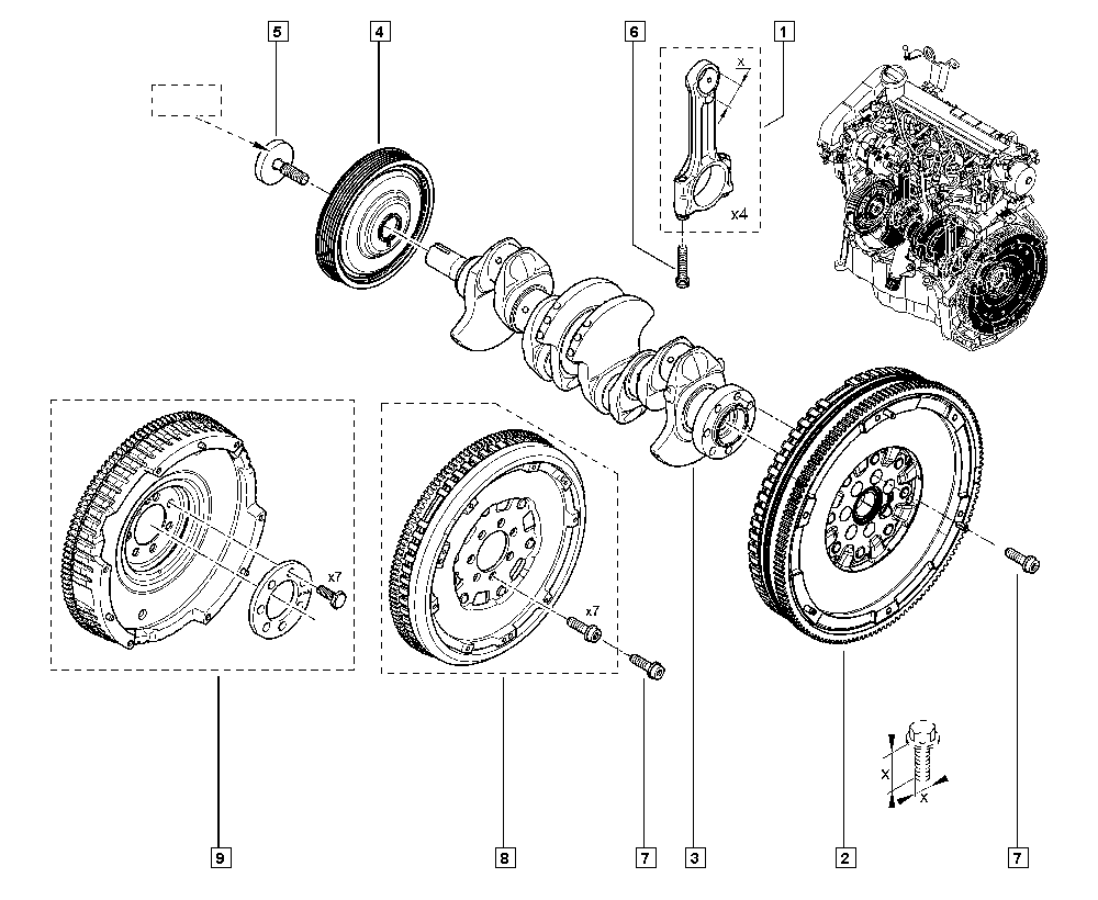 DACIA 123030453R - Piedziņas skriemelis, Kloķvārpsta autodraugiem.lv