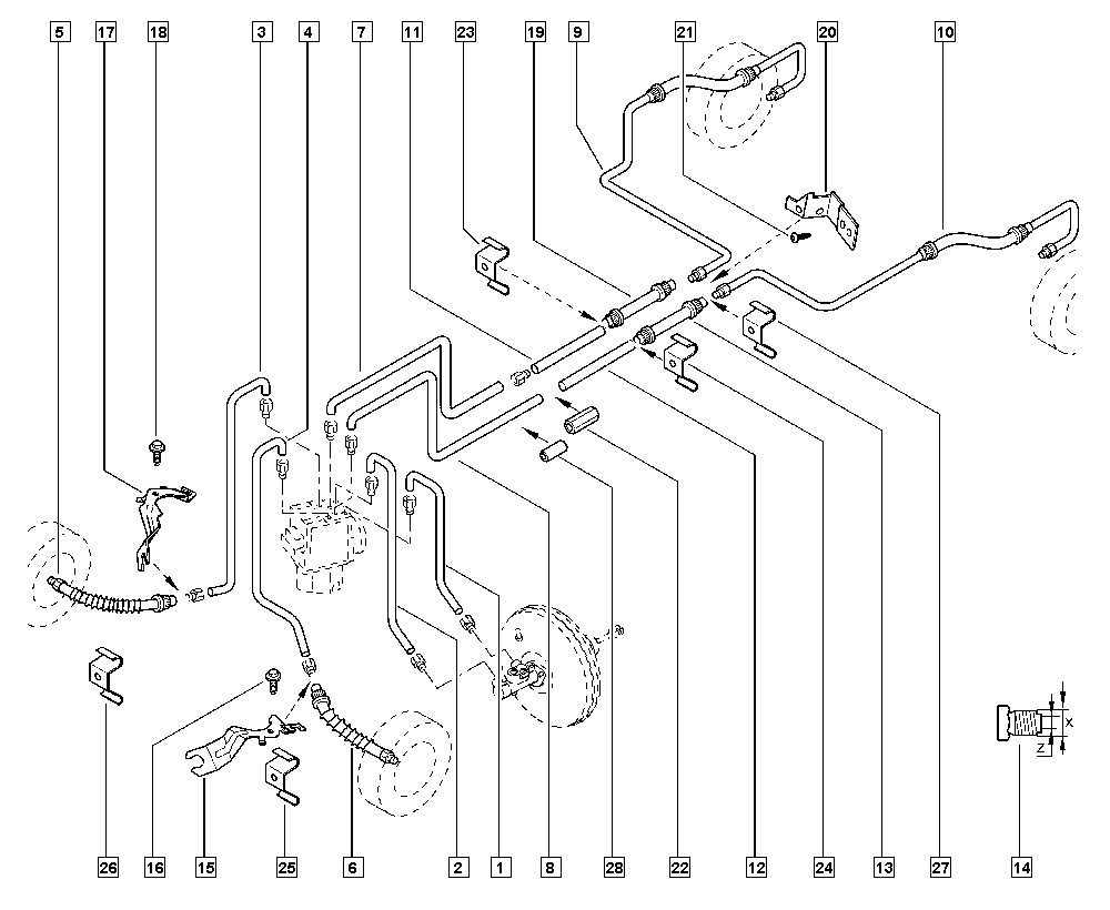 RENAULT 54 31 400 04R - СКОБА ТОРМОЗНОЙ ТР autodraugiem.lv