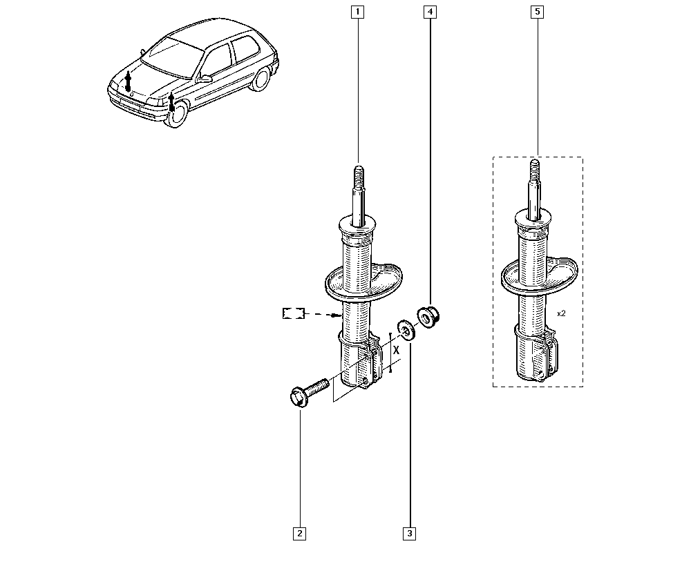 RENAULT 543029267R - Amortizators autodraugiem.lv