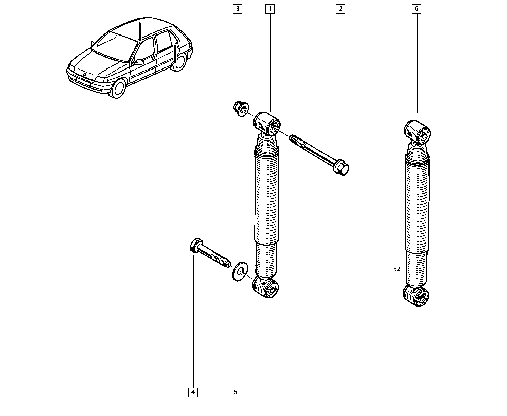 RENAULT 7701477960 - Amortizators autodraugiem.lv