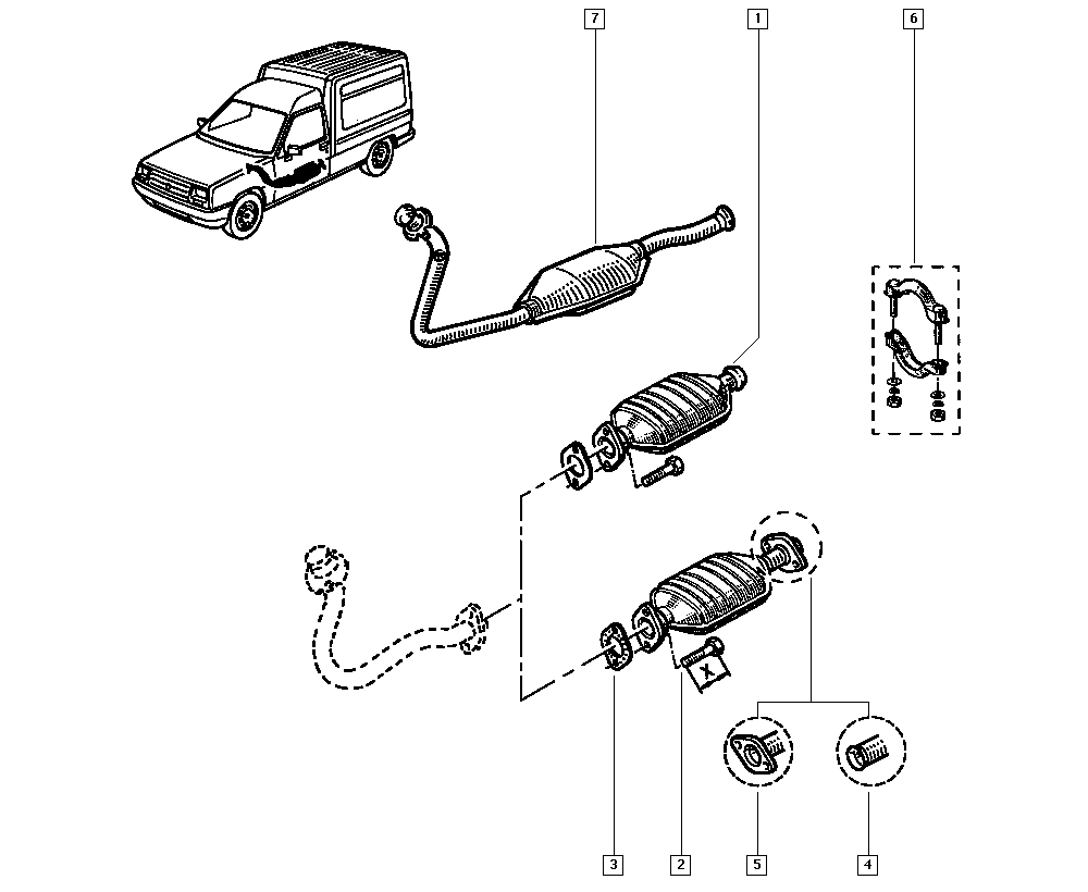 DACIA 7701458596 - CLAMP EXHAUST autodraugiem.lv