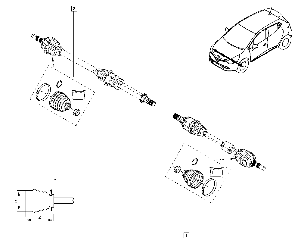 RENAULT 39241-0919R - Piedziņas vārpsta autodraugiem.lv