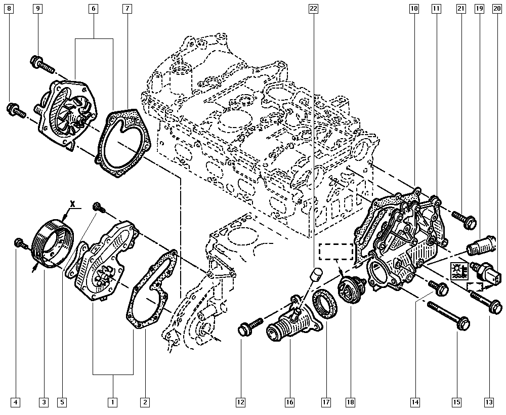 DACIA 210107370R - Ūdenssūknis autodraugiem.lv