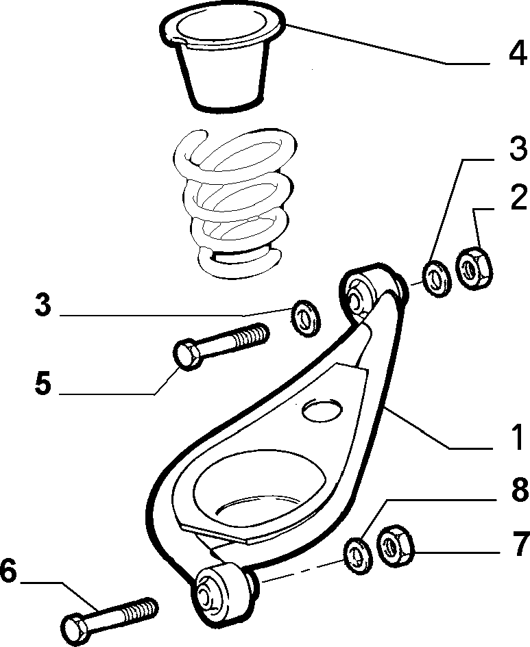 Alfa Romeo 7719062 - Montāžas komplekts, Neatkarīgās balstiekārtas svira autodraugiem.lv