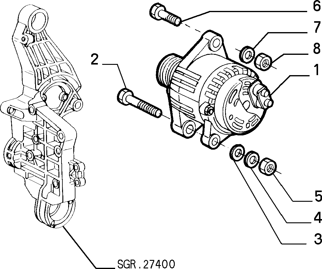 Alfa Romeo 608 1258 3 - Ģenerators autodraugiem.lv