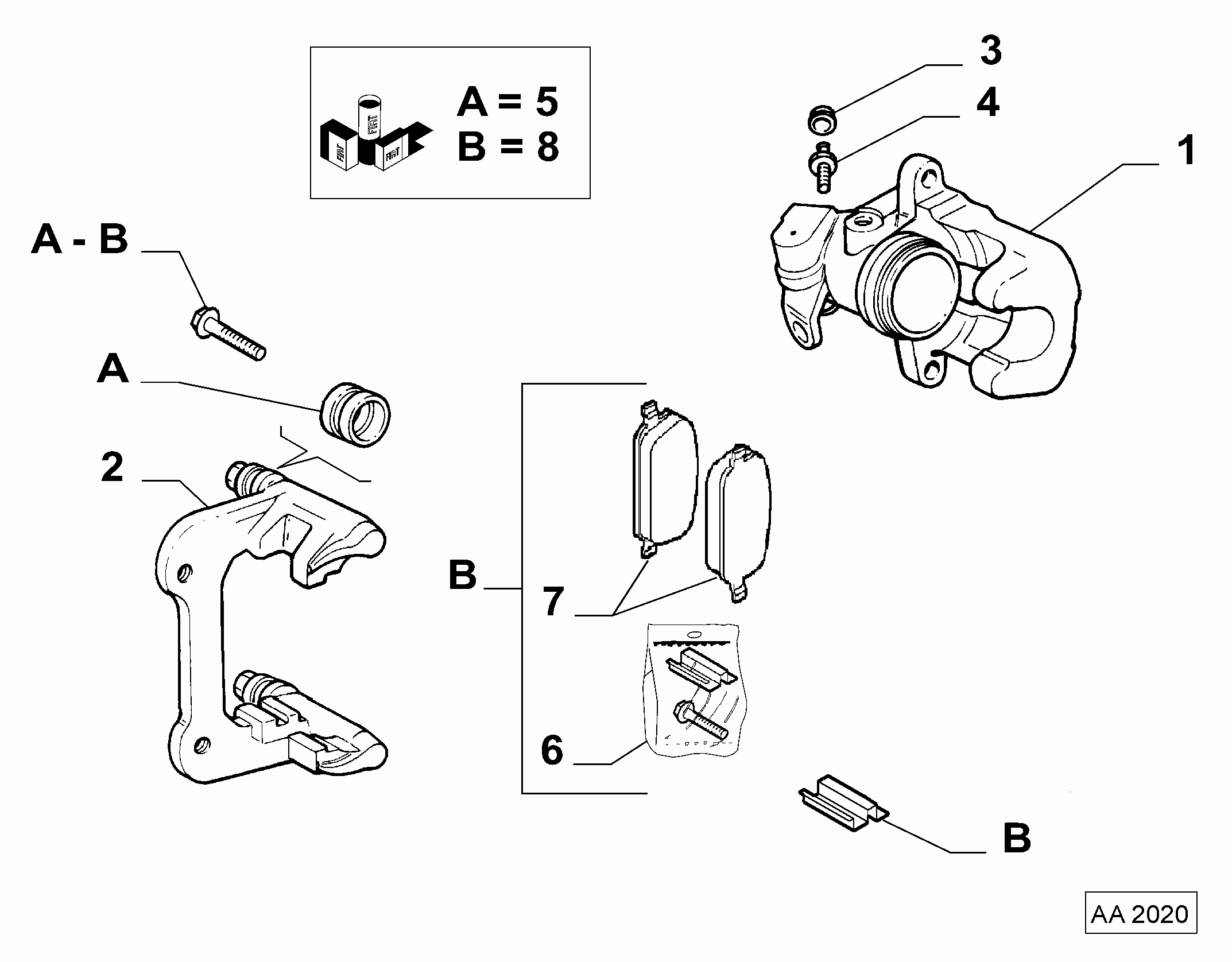 FORD 77363649 - Virzulis, Bremžu suports autodraugiem.lv