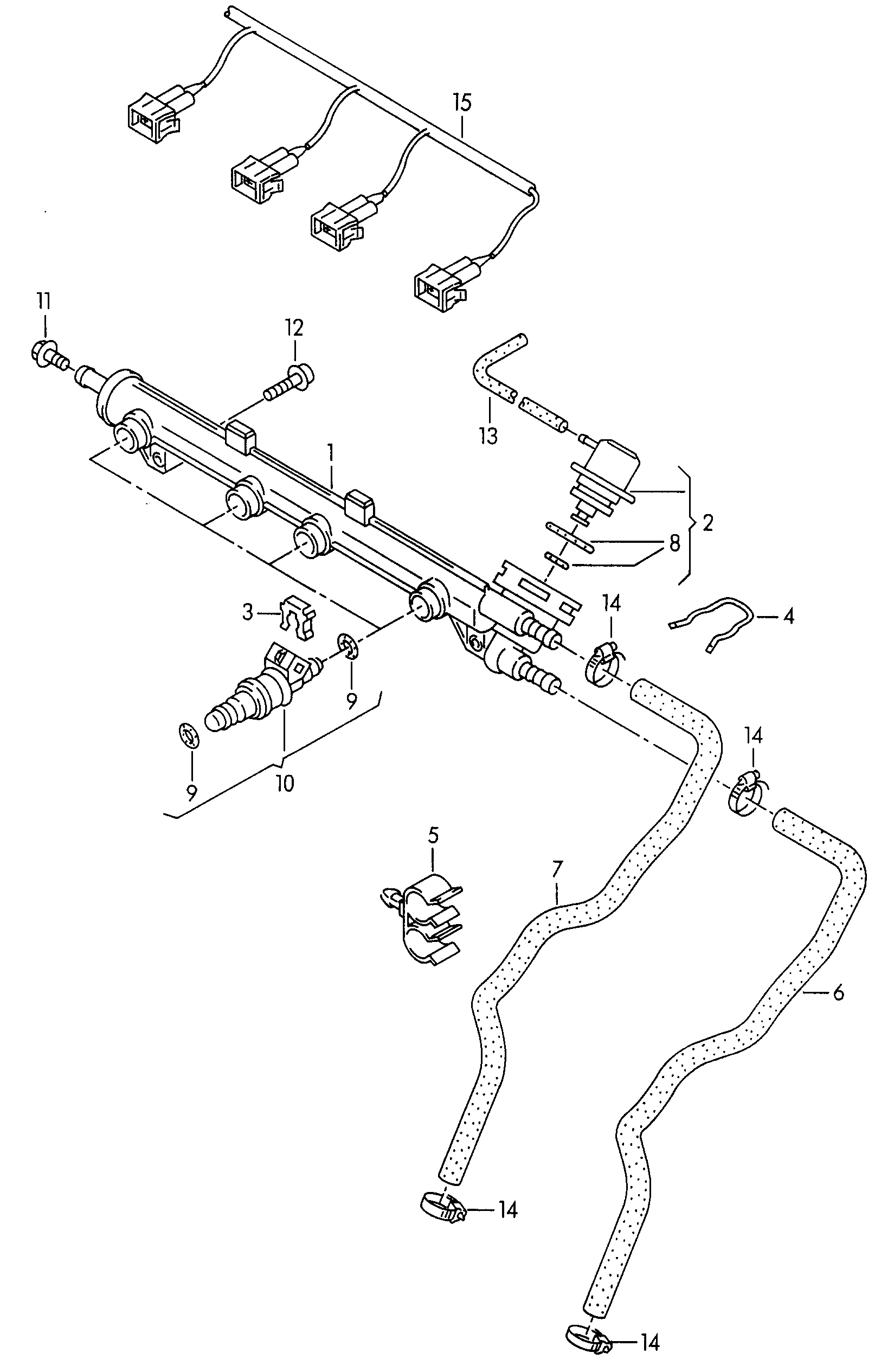 Seat 6K0133986A - Degvielas šļūtene autodraugiem.lv