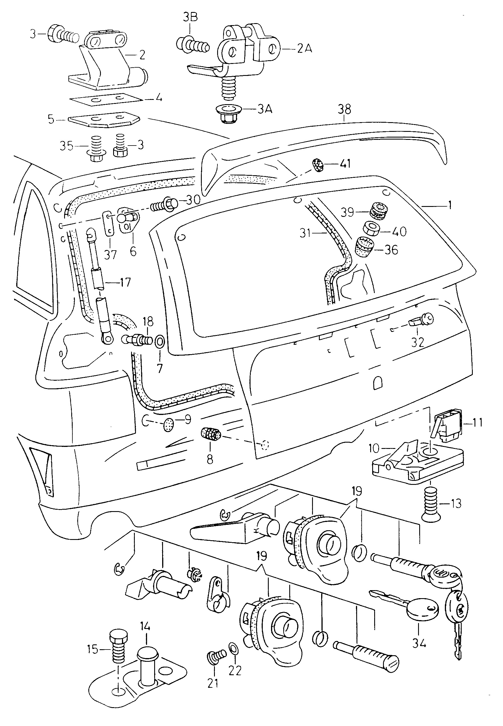 Seat 6K6 827 550 - Gāzes atspere, Bagāžas / Kravas nodalījuma vāks autodraugiem.lv